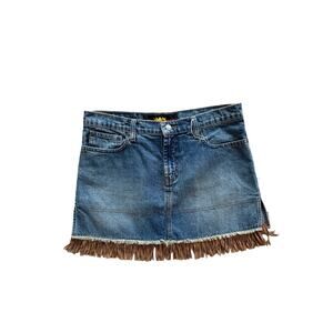Vintage Todd Oldham Fringe Skirt M L
